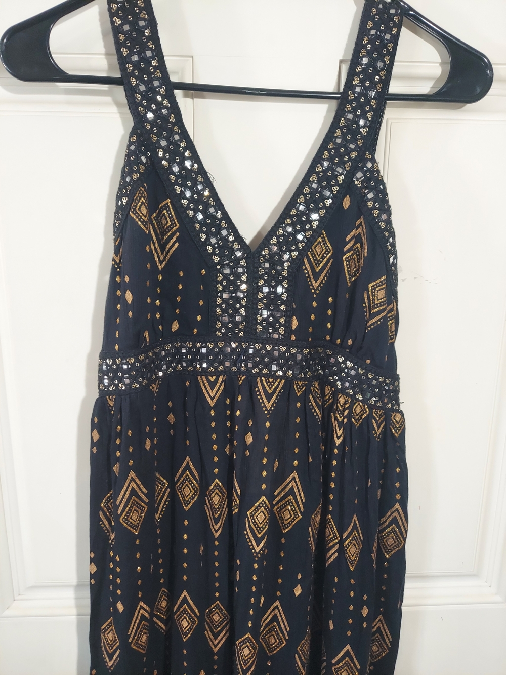 Letoz Aurum Mystique Golden  Mirage Bohemian Dress NWT